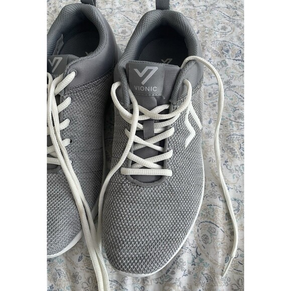 Vionic Adley Wide Active Orthotic Comfort Shoes Sneakers Lightweight Gray Size10 - Picture 8 of 10